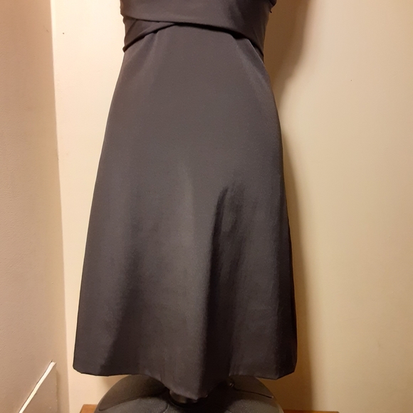 WHBM black empire waist a line cocktail dress sz2 - Picture 7 of 9